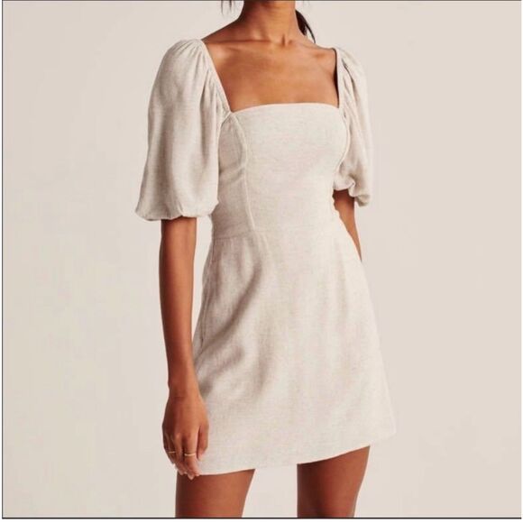 Abercrombie & Fitch Cream Mini Dress - Picture 1 of 8